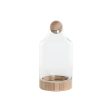 Vase Home ESPRIT Transparent Natural Wood Crystal 21 x 21 x 42 cm Online Sale