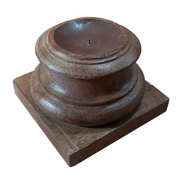 Candle Holder Alexandra House Living Brown Acacia Mango wood 28 x 20 x 28 cm Discount