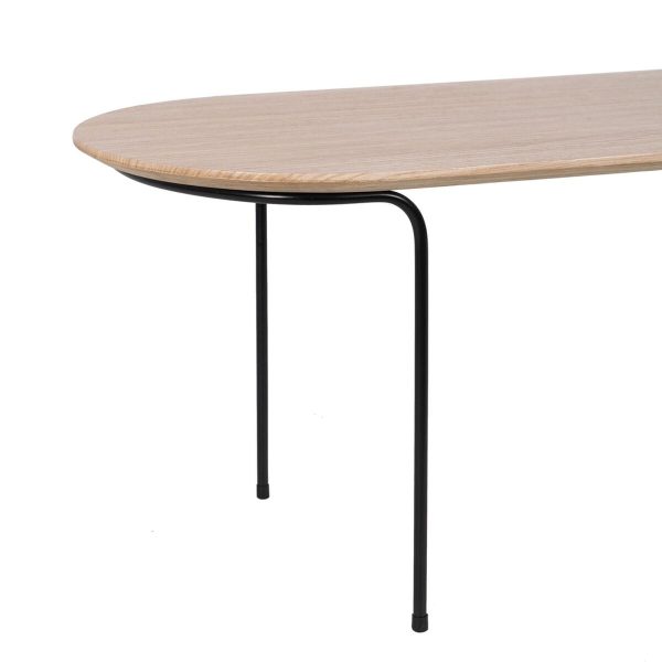 Centre Table NUDE Black Natural 100 x 40 x 38 cm For Sale