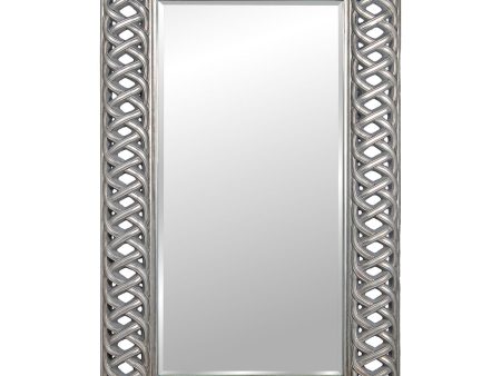 Wall mirror Alexandra House Living Silver 92 x 7 x 152 cm Rectangular Supply