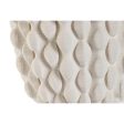 Vase Home ESPRIT White Stoneware Modern 17 X 17,5 X 28 cm Cheap