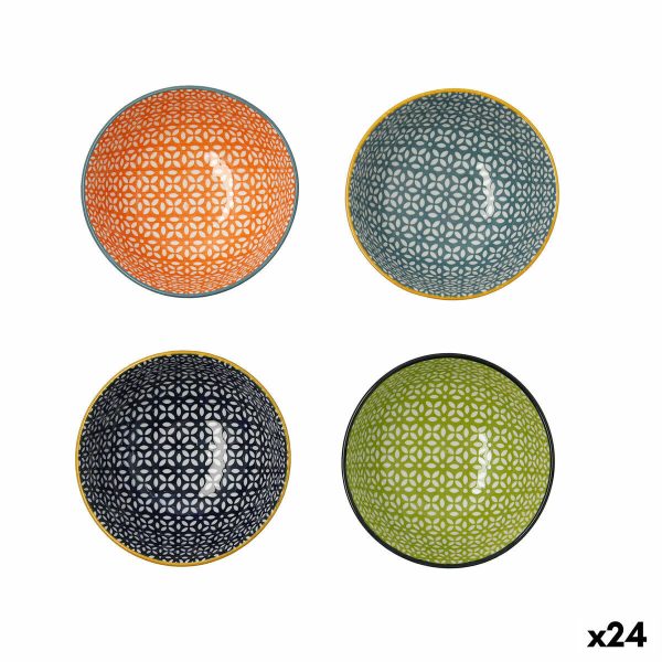 Bowl Quid Pippa Multicolour Ceramic (24 Units) (Pack 24x) Fashion