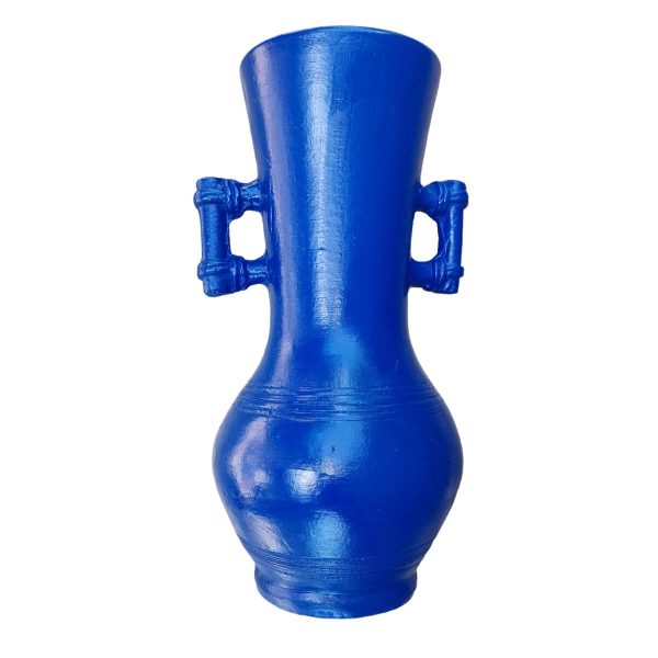 Vase Romimex Cobalt blue Ceramic 20 x 40 x 22 cm With handles Cheap