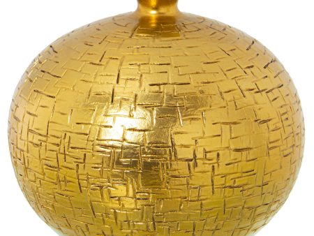 Vase Alexandra House Living Golden Ceramic 25 x 25 x 20 cm Discount