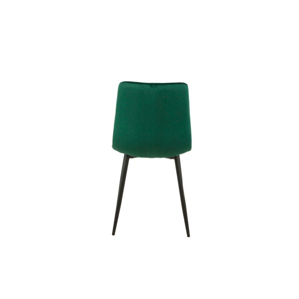 Chair Romimex Green Velvet Metal 45 x 89 x 55 cm Hot on Sale