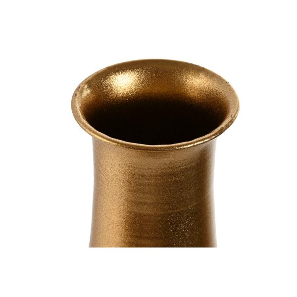 Vase Home ESPRIT Golden Metal Modern 29 X 29 X 57,5 cm Discount