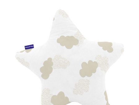 Cushion HappyFriday Basic Beige Star Clouds 50 x 50 cm Fashion