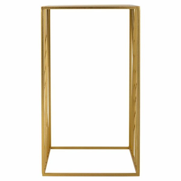 Corner table Alexandra House Living Gold 40 x 70 x 40 cm Online now