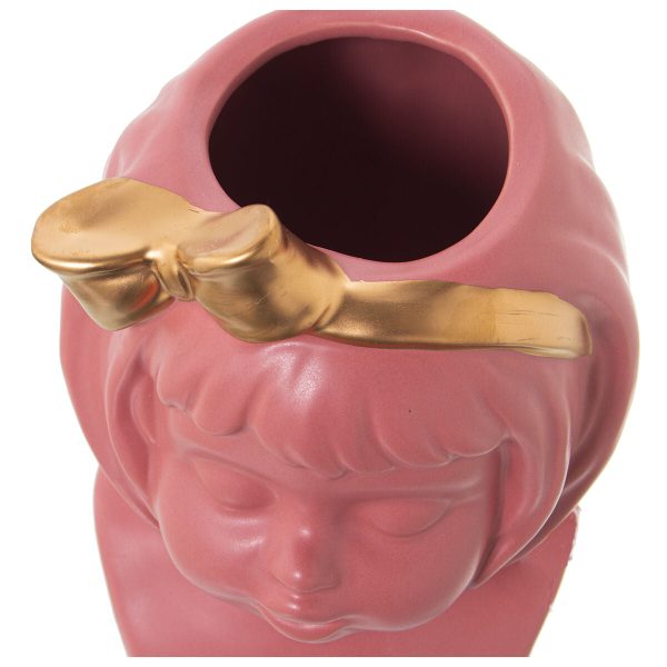 Vase Alexandra House Living Pink Ceramic 14 x 14 x 21 cm Online now