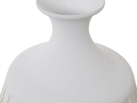 Vase Alexandra House Living White Ceramic 27 x 48 cm Cheap