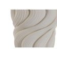 Vase Home ESPRIT White Stoneware Modern 14 x 14 x 19 cm on Sale