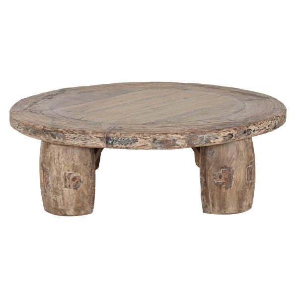 Centre Table Home ESPRIT Natural 125 X 125 X 40 cm Hot on Sale