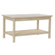 Centre Table DKD Home Decor 90 x 50 x 46 cm Natural Aluminium MDF Wood Fashion