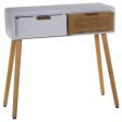 Console Alexandra House Living White Wood 80 x 78 x 30 cm Online