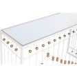 Console Home ESPRIT White Golden Mirror 120 x 40 x 80 cm For Discount