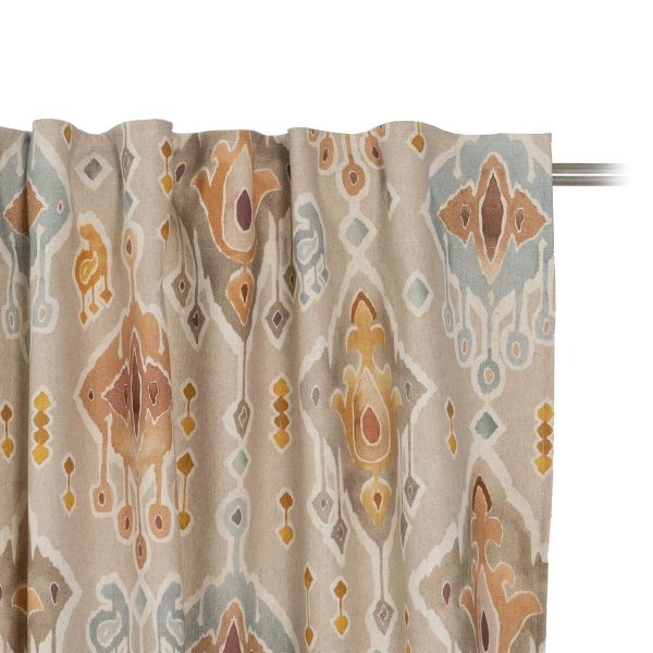 Curtain Beige Printed 140 x 270 cm Online now