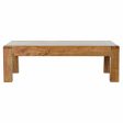 Centre Table DKD Home Decor 110 x 60 x 35 cm Natural Wood Acacia on Sale