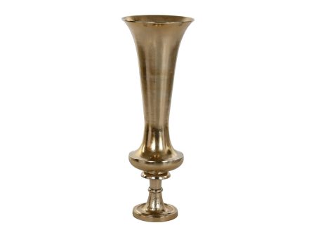 Vase Home ESPRIT Golden Aluminium Modern Wineglass 28,5 X 28,5 X 81 cm Cheap