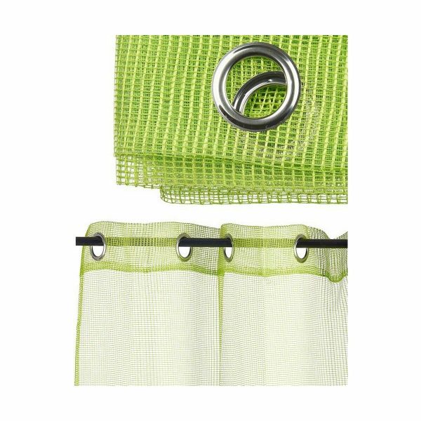 Curtain 140 x 260 cm Grille Green (6 Units) For Cheap