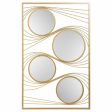 Wall mirror Alexandra House Living Golden 2 x 96 x 61 cm Rectangular Online