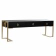 Centre Table DKD Home Decor 150 x 36 x 48 cm Metal Wood Aluminium Discount