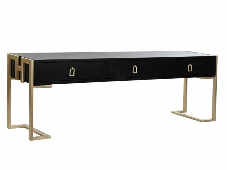 Centre Table DKD Home Decor 150 x 36 x 48 cm Metal Wood Aluminium Discount