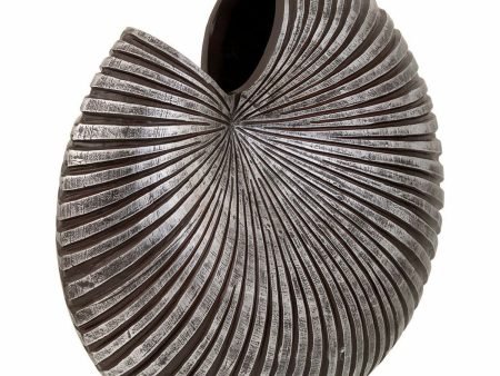 Vase Alexandra House Living Grey Silver Polyresin 20 x 41 x 46 cm For Sale