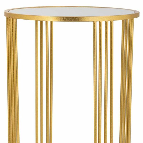 Corner table Alexandra House Living Gold 38 x 70 x 38 cm Online Sale