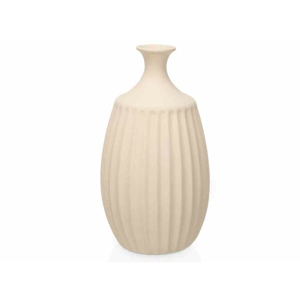 Vase Beige Ceramic 27 x 48 x 27 cm Discount