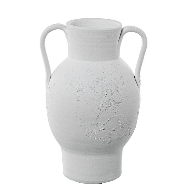 Vase Alexandra House Living White Ceramic 19 x 30 cm Fashion