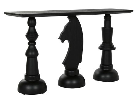 Console Home ESPRIT Black 140 x 40 x 80,5 cm Supply