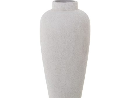 Vase Alexandra House Living White Ceramic 16 x 16 x 36 cm Online