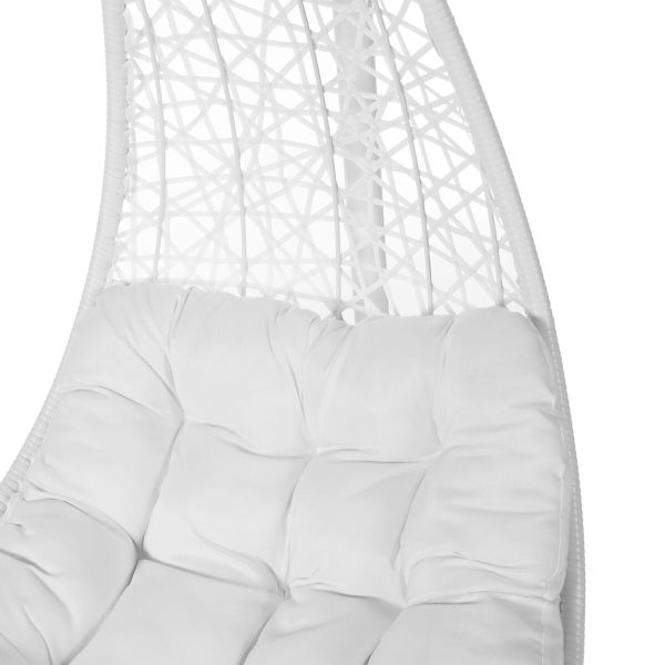 Hanging garden armchair Dido White Rattan 82 x 84 x 132 cm Cheap