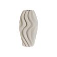 Vase Home ESPRIT White Stoneware Modern 16 x 16 x 32 cm For Cheap