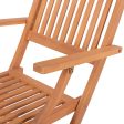 Garden chair Kate 51 x 60 x 90 cm Natural Acacia on Sale