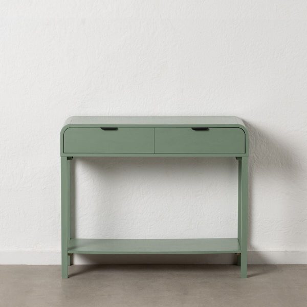 Console Green Pine MDF Wood 90 x 32 x 75 cm Discount