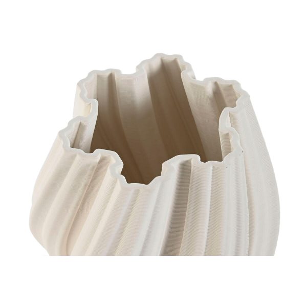 Vase Home ESPRIT White Stoneware Modern 16,5 X 16,5 X 20,5 cm Hot on Sale