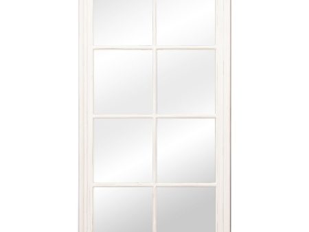 Wall mirror Alexandra House Living White Rectangular Cheap