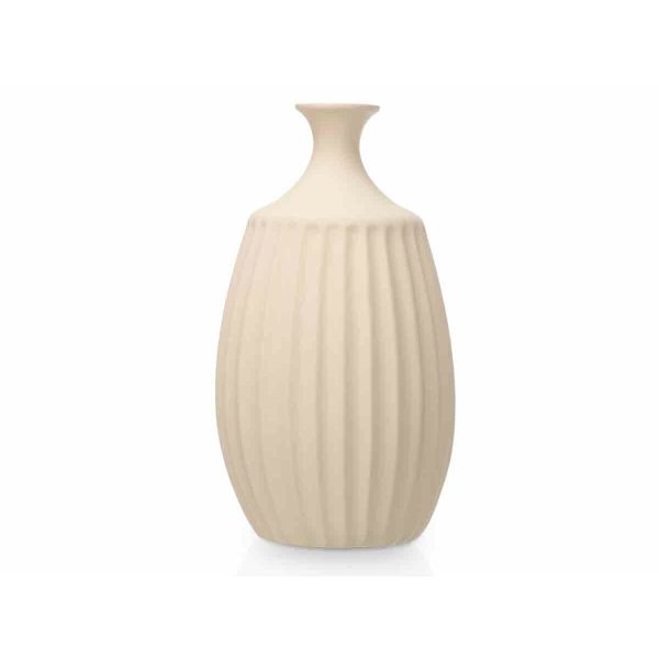 Vase Beige Ceramic 27 x 48 x 27 cm Discount