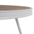 Centre Table White Natural 74,5 x 74,5 x 38 cm Supply