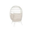 Garden sofa DKD Home Decor White Metal synthetic rattan 99 x 71 x 147 cm Sale