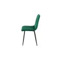 Chair Romimex Green Velvet Metal 45 x 89 x 55 cm Hot on Sale