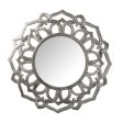 Wall mirror Alexandra House Living Silver Plastic 4 x 55 x 57 cm Circular Supply