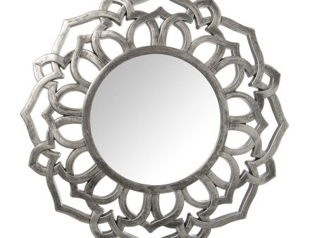 Wall mirror Alexandra House Living Silver Plastic 4 x 55 x 57 cm Circular Supply