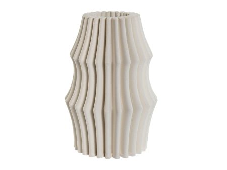 Vase Home ESPRIT White Stoneware Modern 15 x 15 x 22,5 cm Fashion