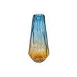 Vase Romimex Blue Amber Glass 20 x 45 x 20 cm For Discount