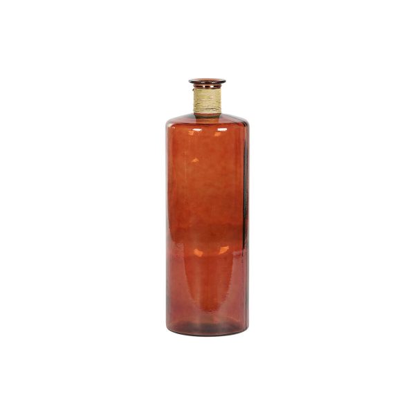 Vase DKD Home Decor Terracotta Rope Tempered Glass 25 x 25 x 75 cm on Sale