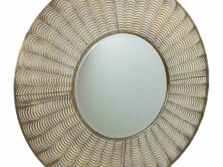 Wall mirror Alexandra House Living Golden 5 x 80 x 80 cm Circle Sale