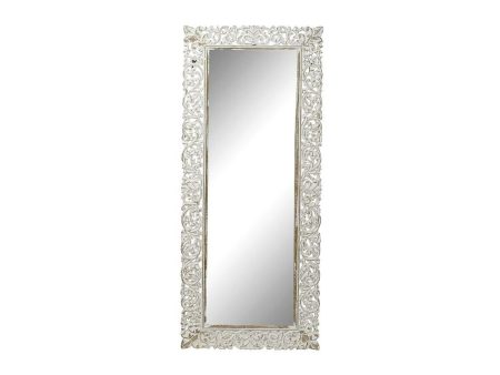 Wall mirror Home ESPRIT White Indian Man Stripped 66 x 3 x 164 cm Discount