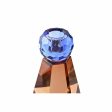 Candleholder DKD Home Decor Blue Amber Bicoloured Crystal 7 x 7 x 12 cm Online